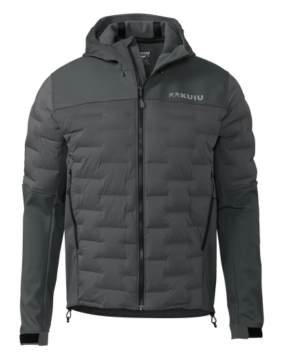 Axis Thermal Hybrid Hooded Jacket | Gunmetal