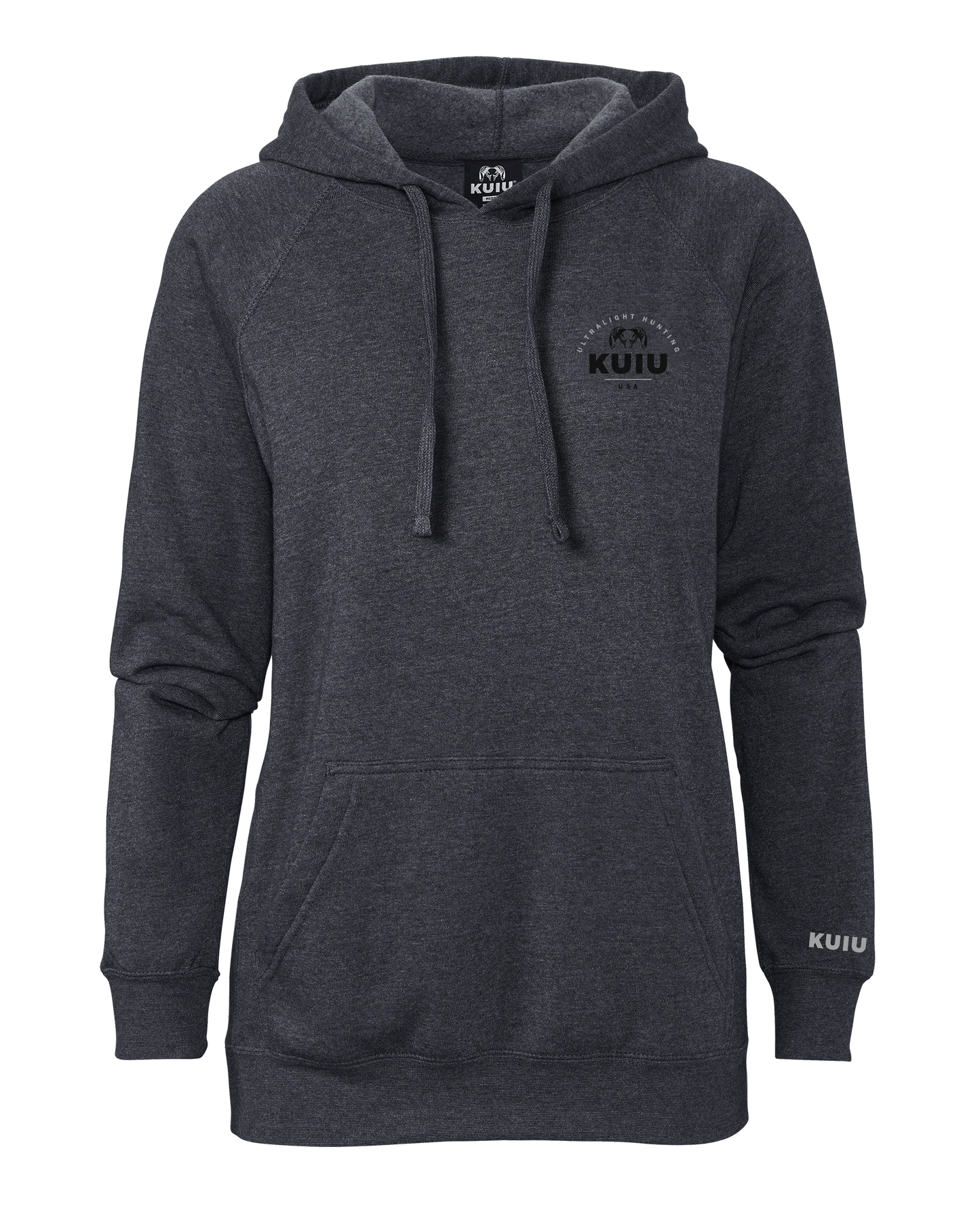 KUIU Women's Stacked Chest Logo Hoodie | Midnight Navy