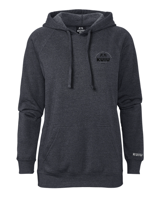 KUIU Women's Stacked Chest Logo Hoodie | Midnight Navy