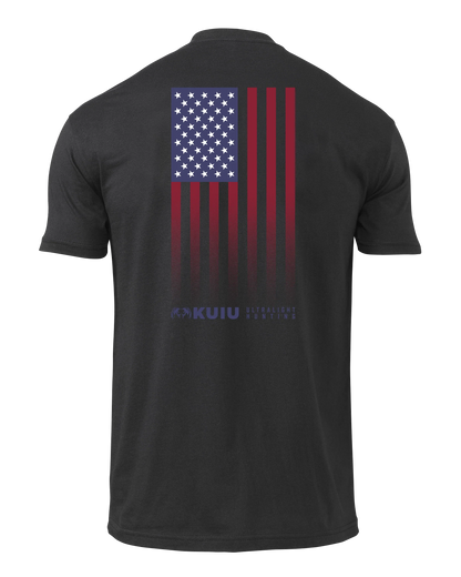 KUIU Vertical Flag Fade T-Shirt | Black