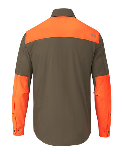 Upland Sporter Shirt | Major Brown/Blaze Orange