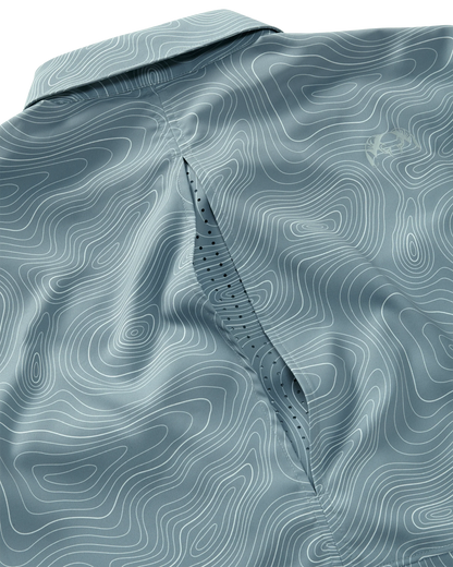 Mesa Vented SS Snap Shirt Topo | Glacier Topo Print