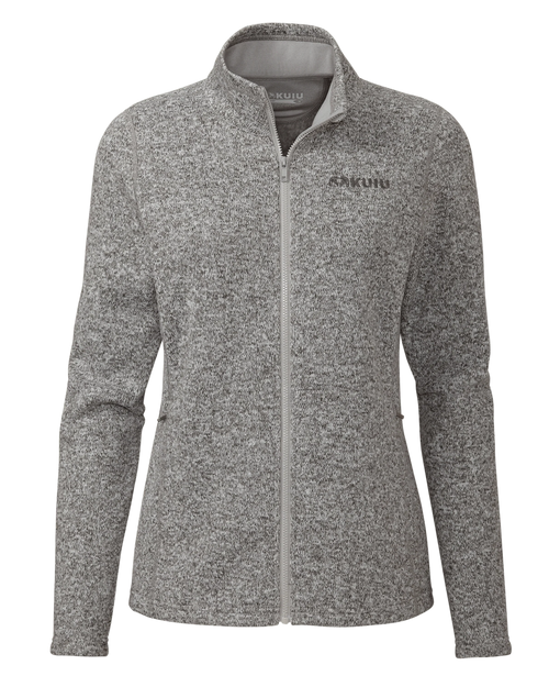 Women's Base Camp Full Zip Sweater | Stone White Heather