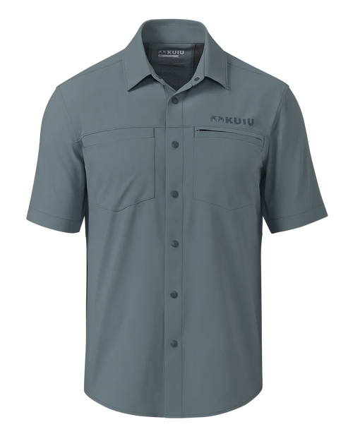 Mesa Vented SS Snap Shirt | Slate