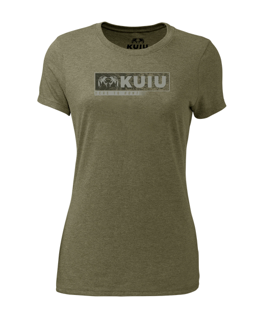 Women's Here to Hunt Gritstone T-Shirt | Military Green