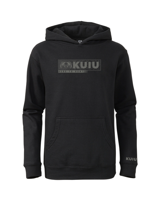 Youth Here to Hunt Gritstone Hoodie | Black