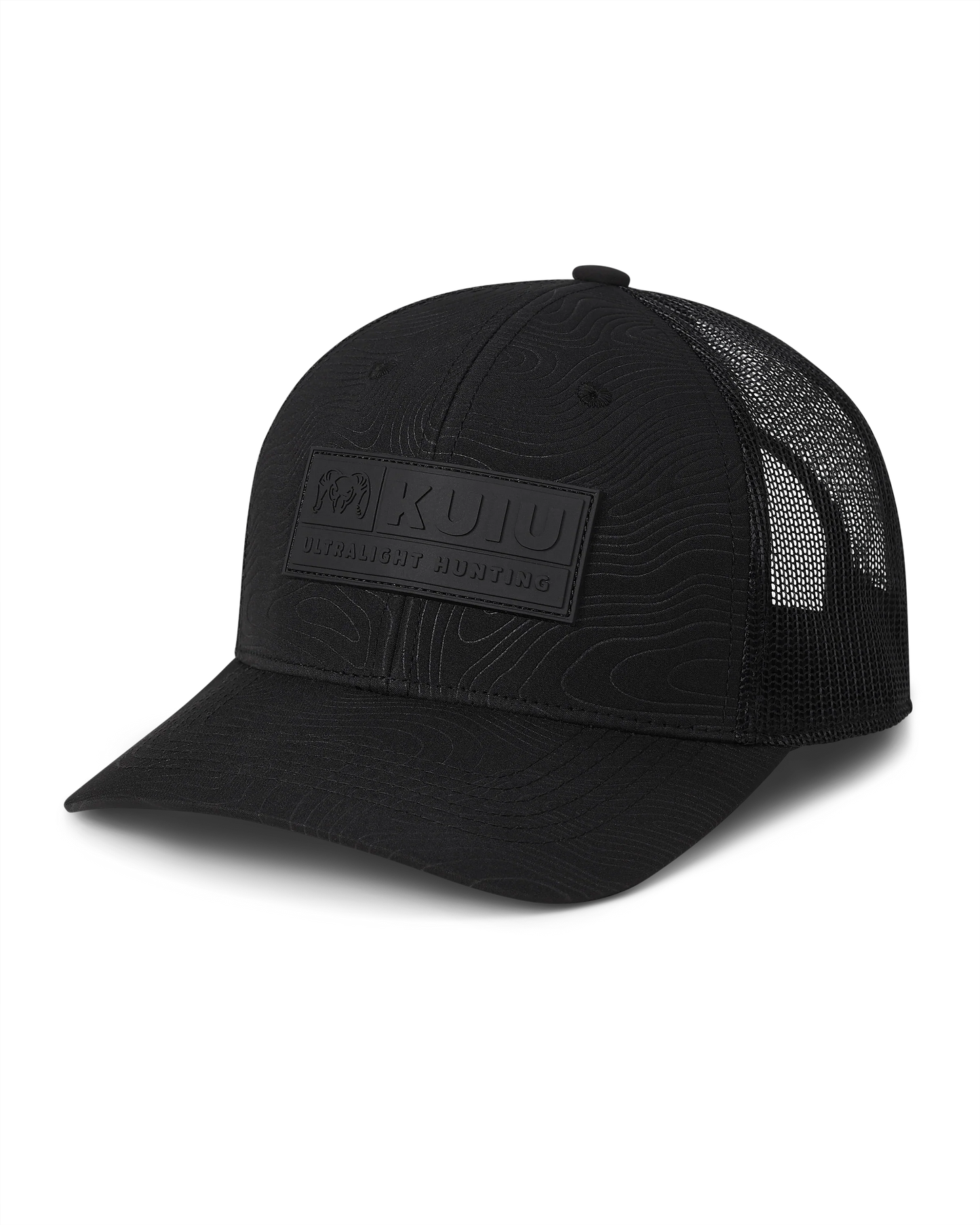KUIU Topo Patch Hat | Black/Black
