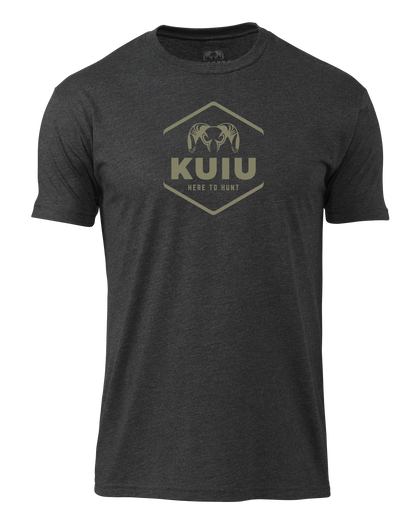 KUIU Stacked Here to Hunt T-Shirt | Charcoal