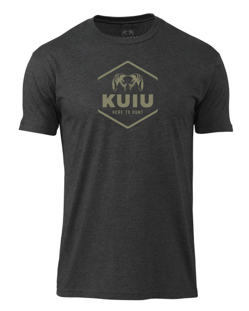 KUIU Stacked Here to Hunt T-Shirt | Charcoal