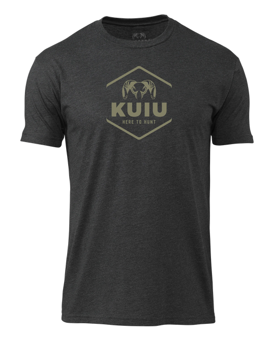 KUIU Stacked Here to Hunt T-Shirt | Charcoal