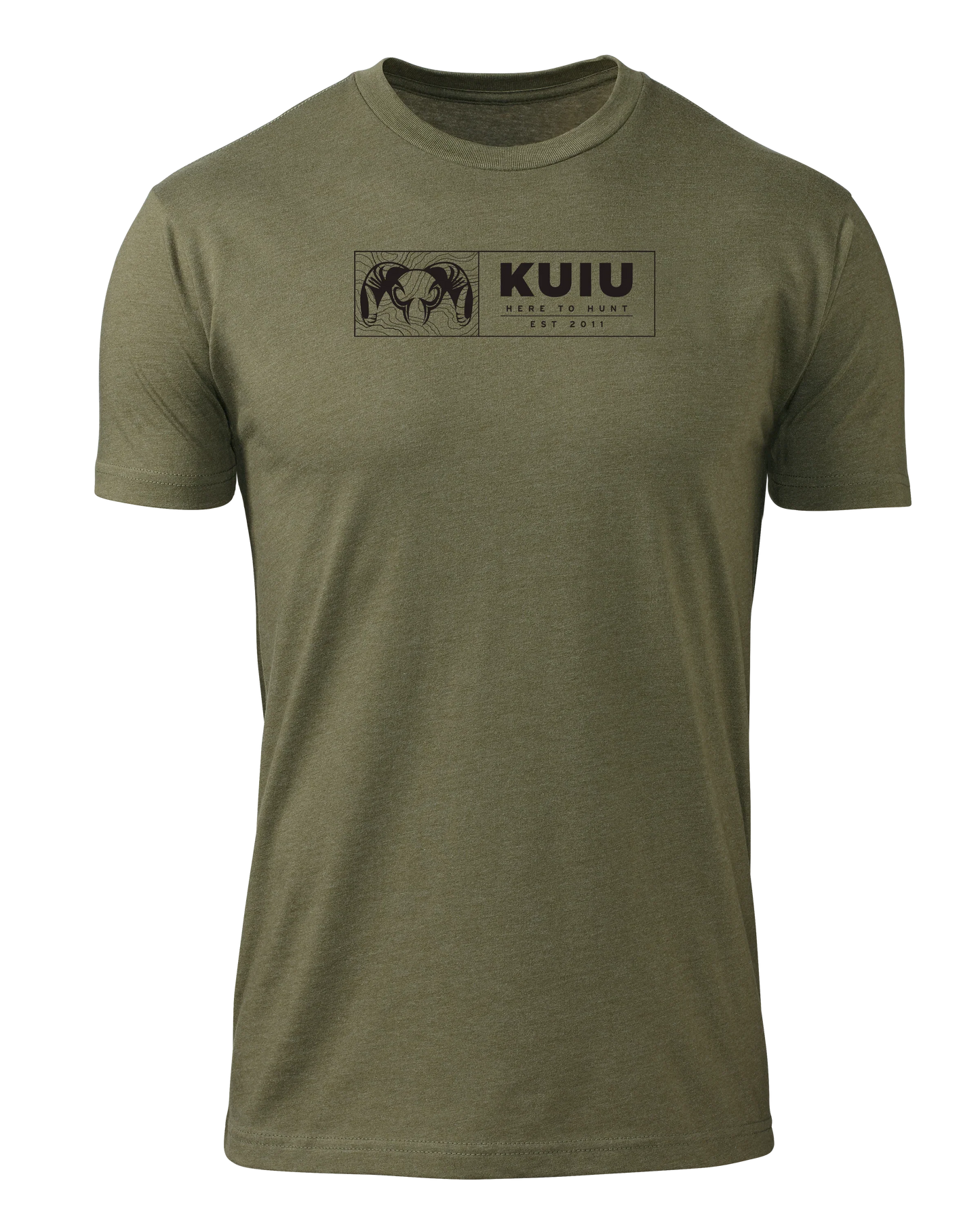 KUIU Topo Block T-Shirt | Military Green