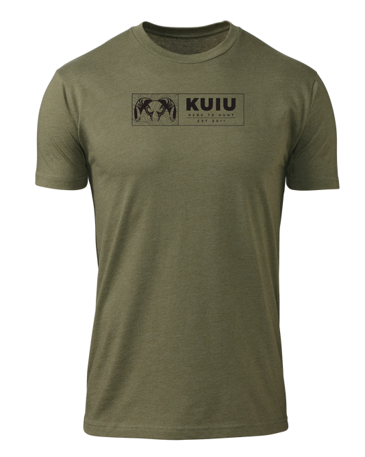 KUIU Topo Block T-Shirt | Military Green