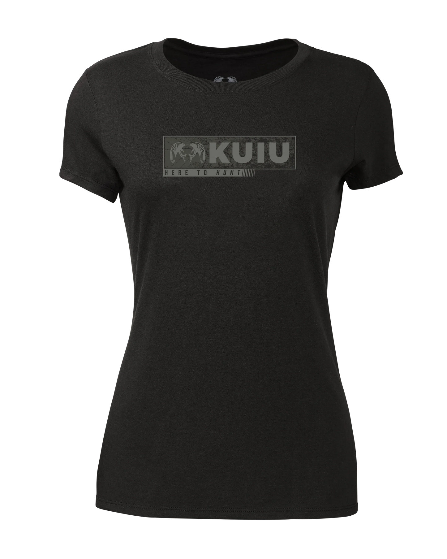 Women's Here to Hunt Gritstone T-Shirt | Black