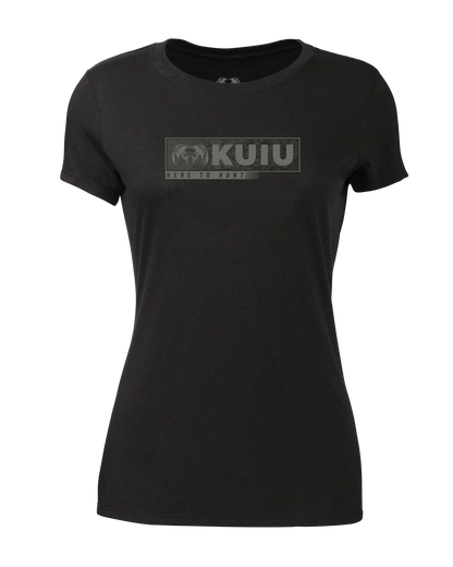 Women's Here to Hunt Gritstone T-Shirt | Black