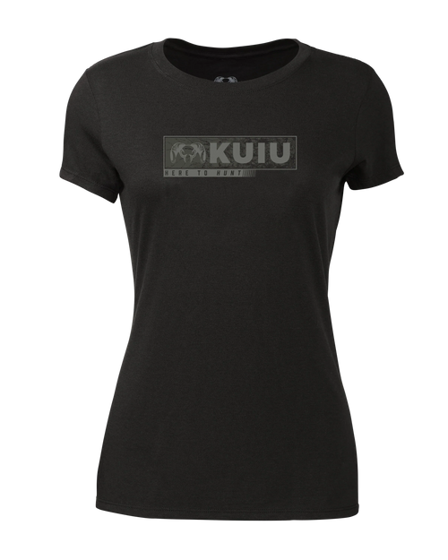 Women's Here to Hunt Gritstone T-Shirt | Black