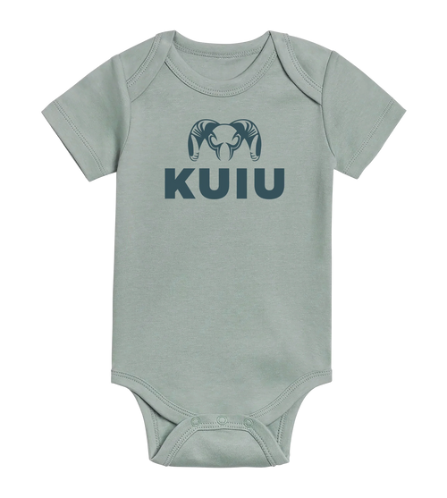 KUIU Stacked Logo Baby One-Piece | Tide