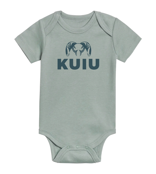 KUIU Stacked Logo Baby One-Piece | Tide