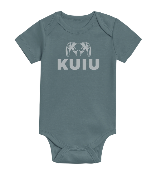 KUIU Stacked Logo Baby One-Piece | Harbor