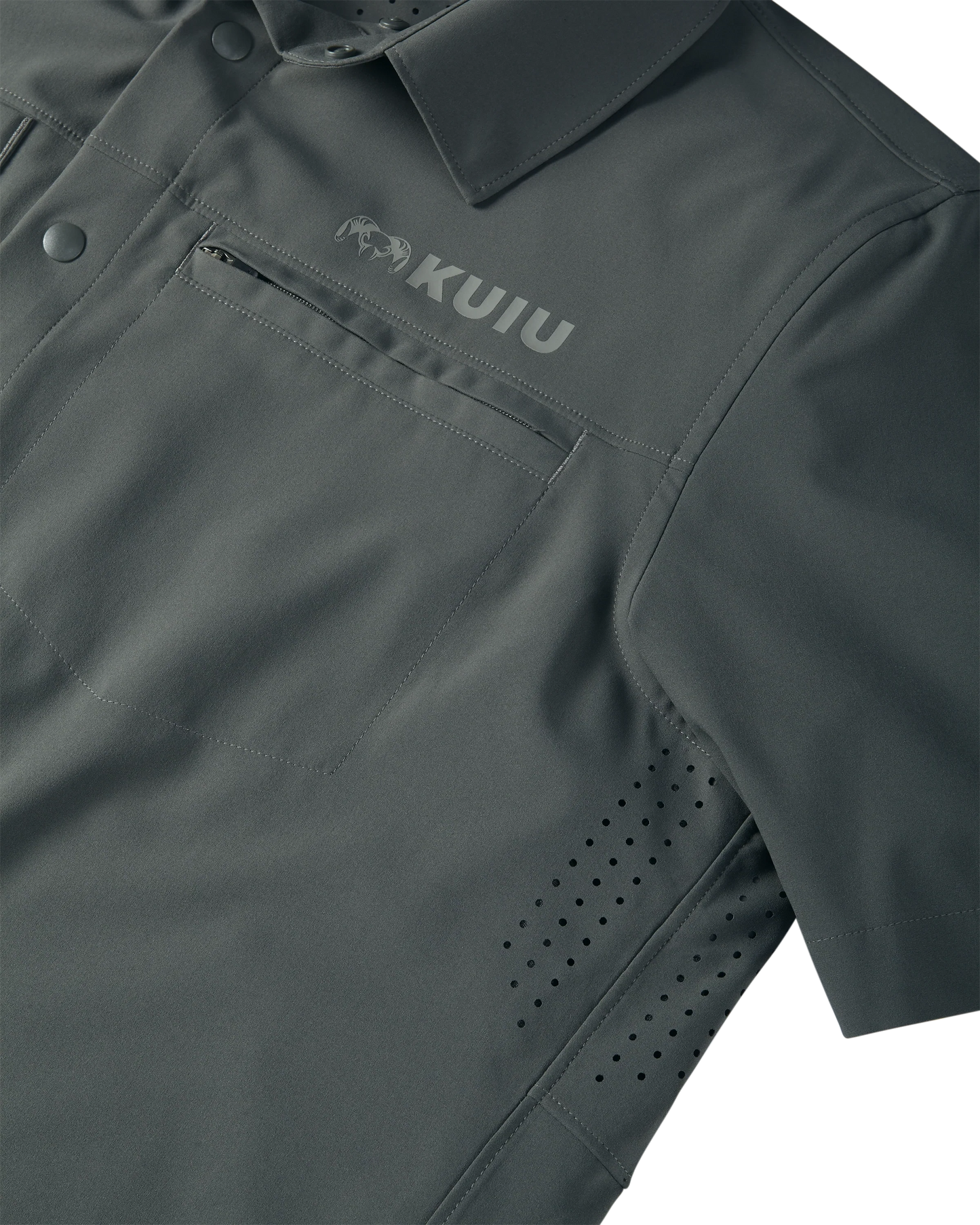 Mesa Vented SS Snap Shirt | Stone