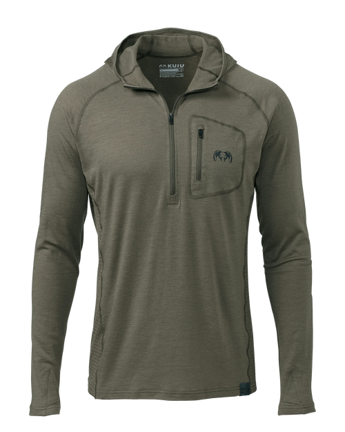 ULTRA Merino 145 Zip-T Hunting Hoodie | Ash