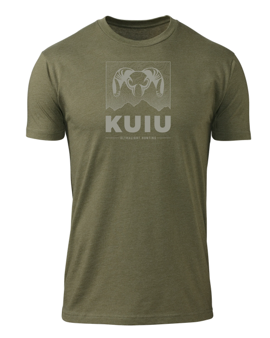 KUIU Topo Mountain T-Shirt | Military Green