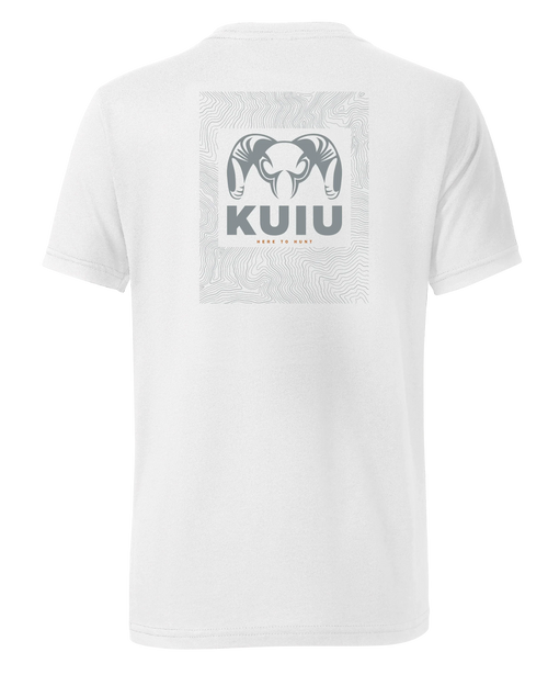 KUIU Youth Topo Back Logo T-Shirt | White
