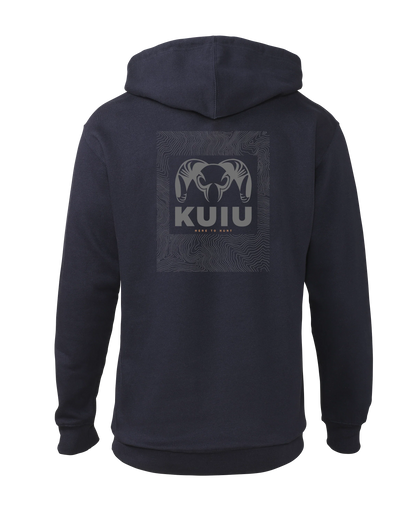 KUIU Topo Back Logo Hoodie | Navy