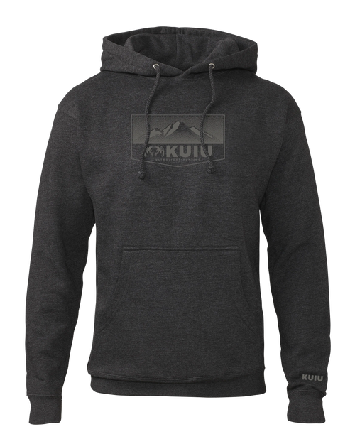 KUIU Ultralight Mountain Logo Hoodie | Charcoal