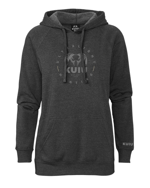KUIU Women's Ultralight Hunting Circle Hoodie | Charcoal