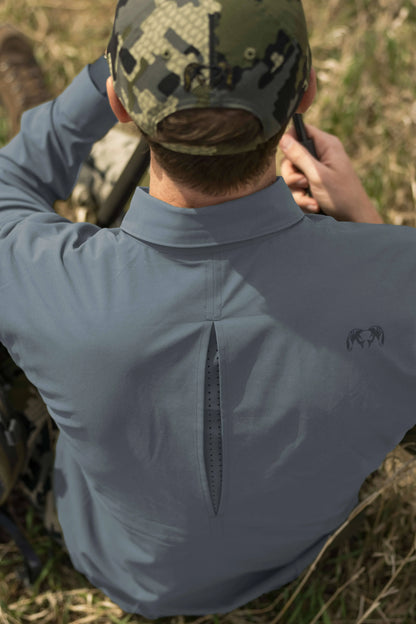 Mesa Vented LS Snap Shirt | Khaki
