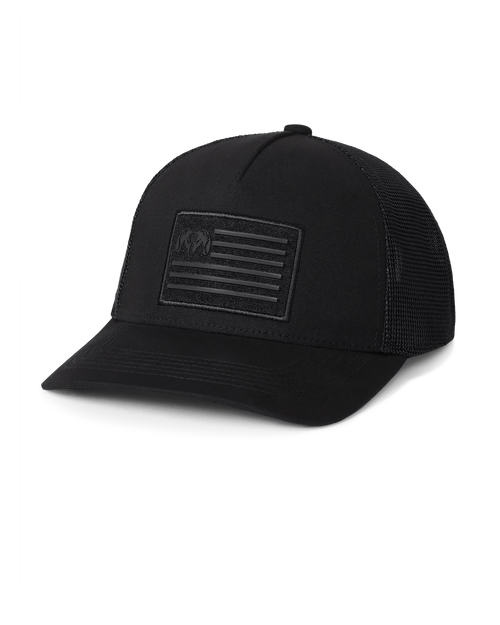 Welded Flag Patch Hat | Black/Black