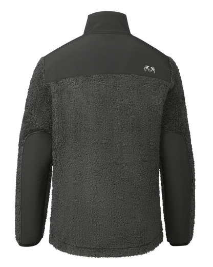 Sherpa Fleece Zip Pullover | Asphalt