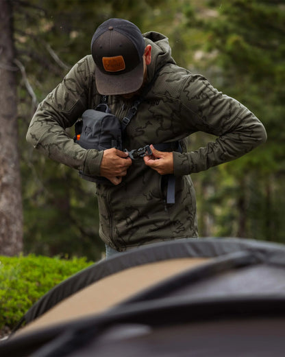 Ridgepoint Fleece Hoodie | Black Tonal