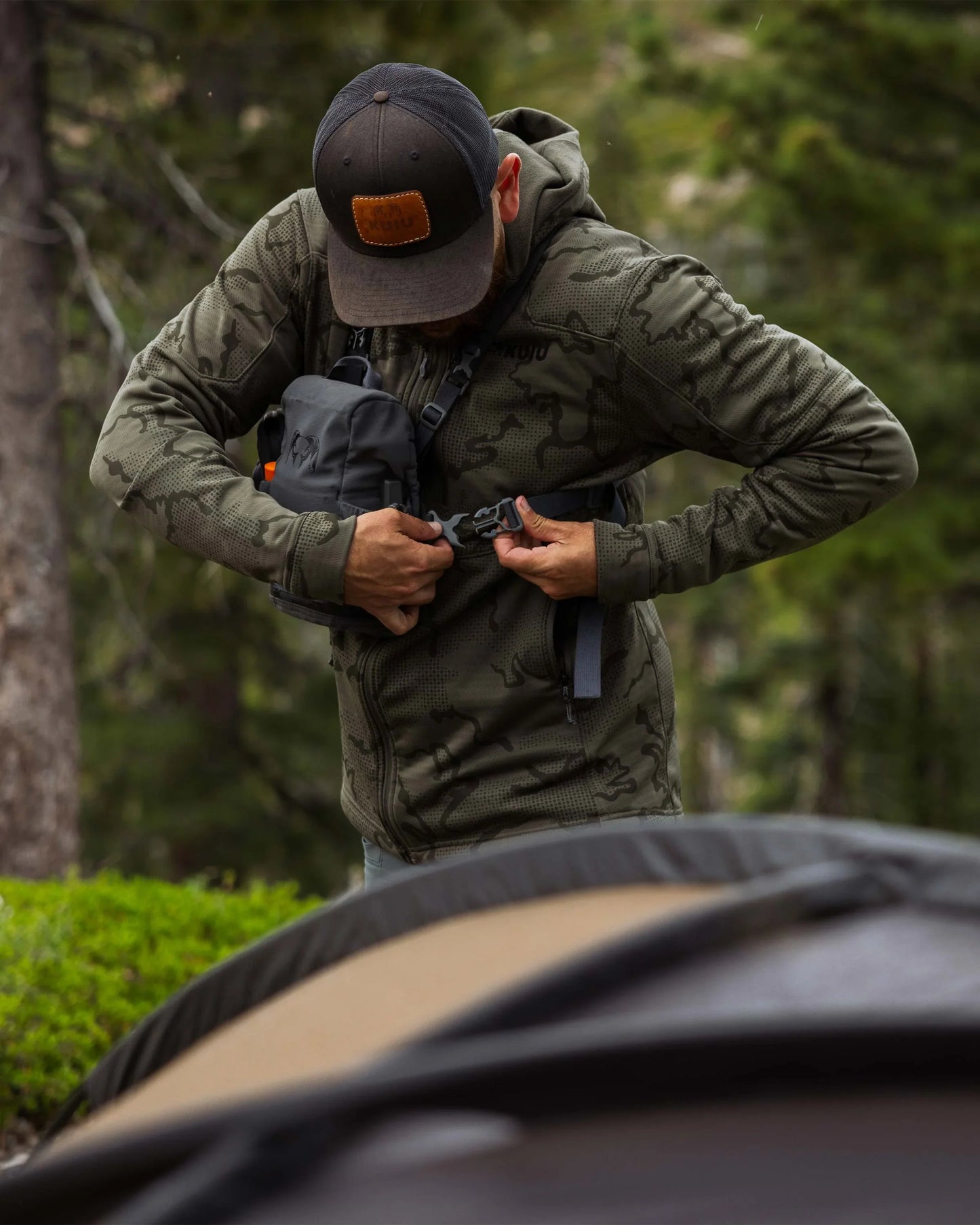 Ridgepoint Fleece Hoodie | Coyote Brown Tonal