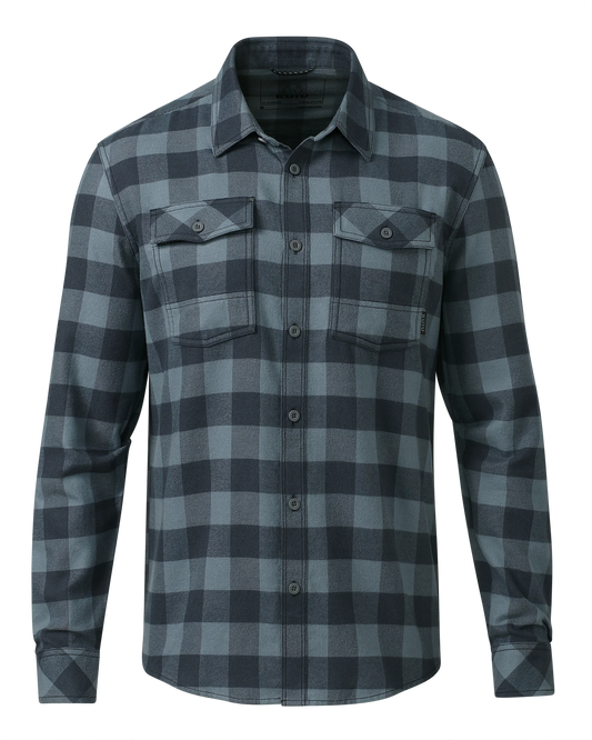 Field Flannel Shirt | Slate Buffalo Check