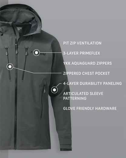 Yukon TR Rain Jacket | Gunmetal