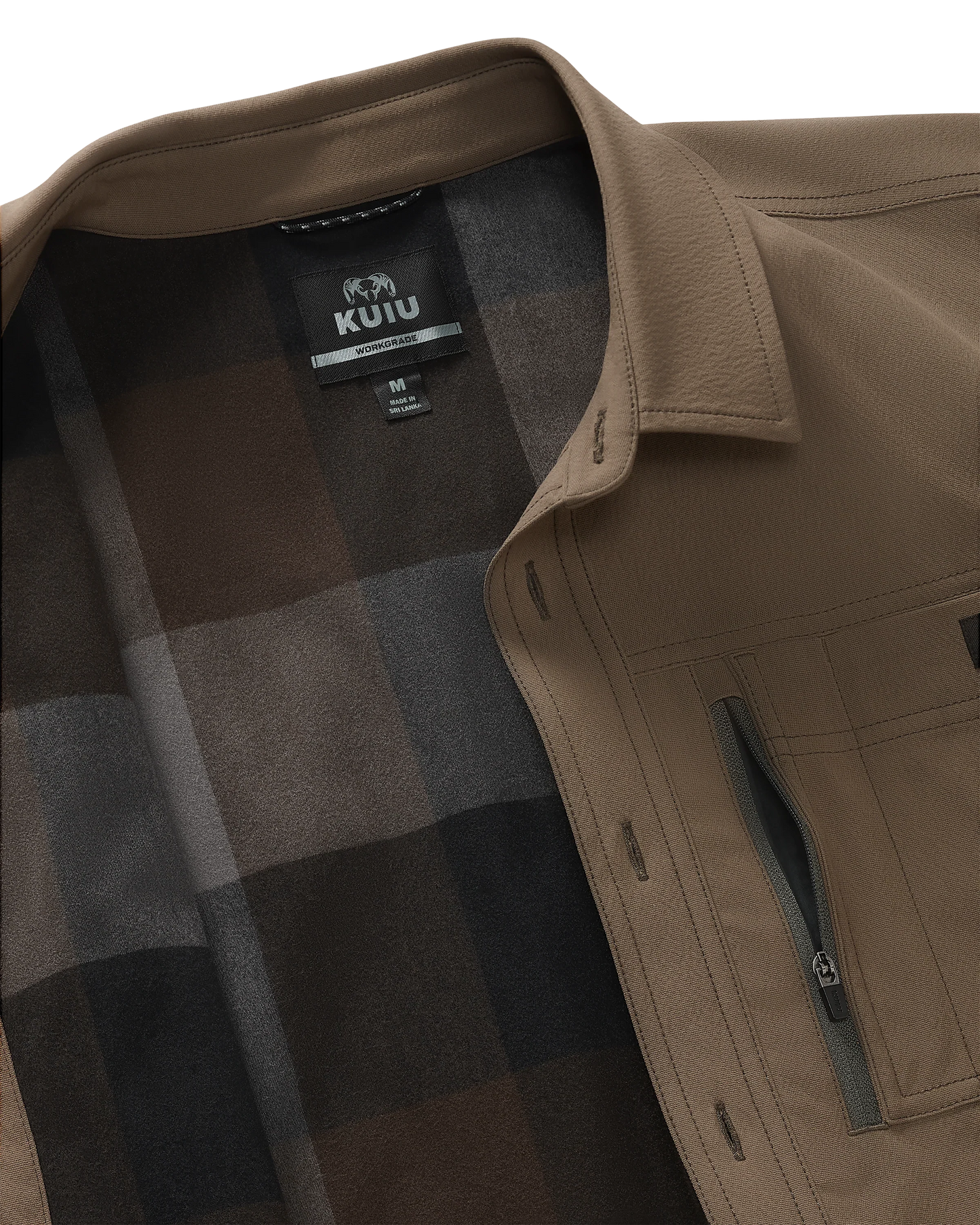 Motive Flannel Lined Shirt Jacket | Major Brown