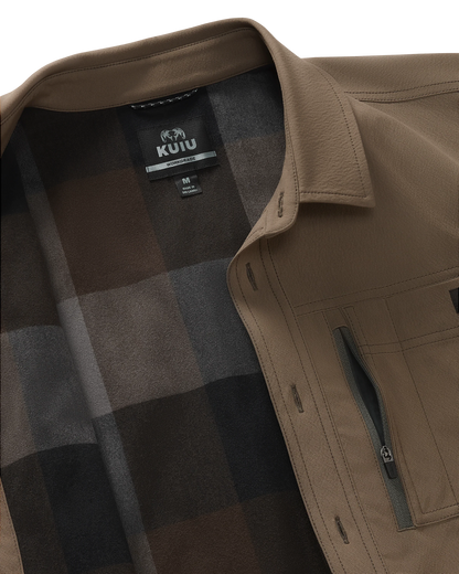 Motive Flannel Lined Shirt Jacket | Major Brown