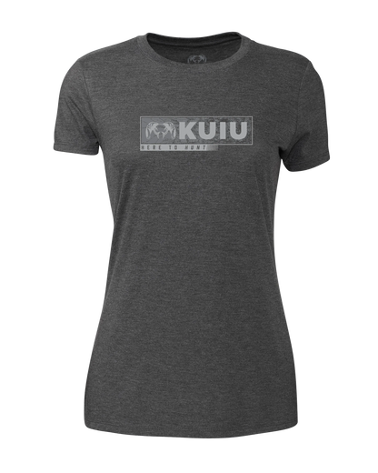 Women's Here to Hunt Gritstone T-Shirt | Charcoal