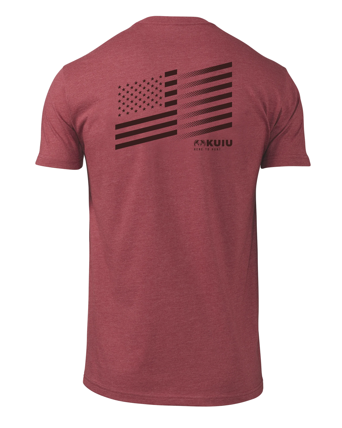 KUIU Solid Flag Fade T-Shirt | Cardinal