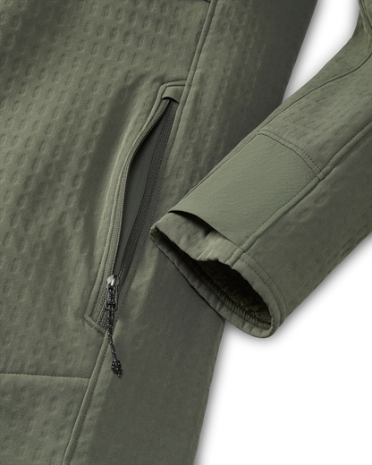 Blockfield Fleece Hoodie | Dark Sage