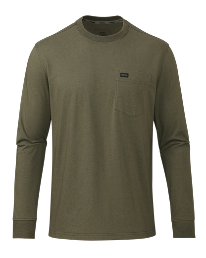 Workgrade LS Pocket Crew | Evergreen