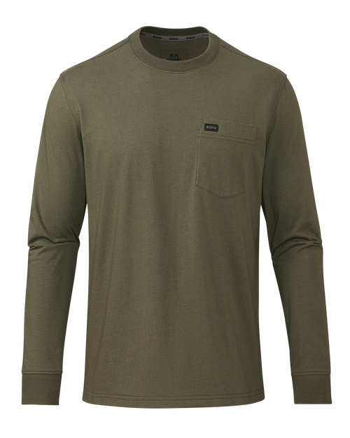 Workgrade LS Pocket Crew | Evergreen