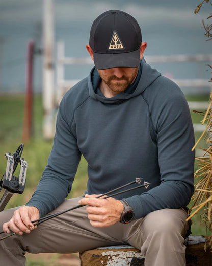 Canyon Waffle Hoodie | Ash Heather
