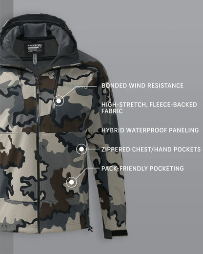 Axis Hybrid Hooded Jacket | Vias