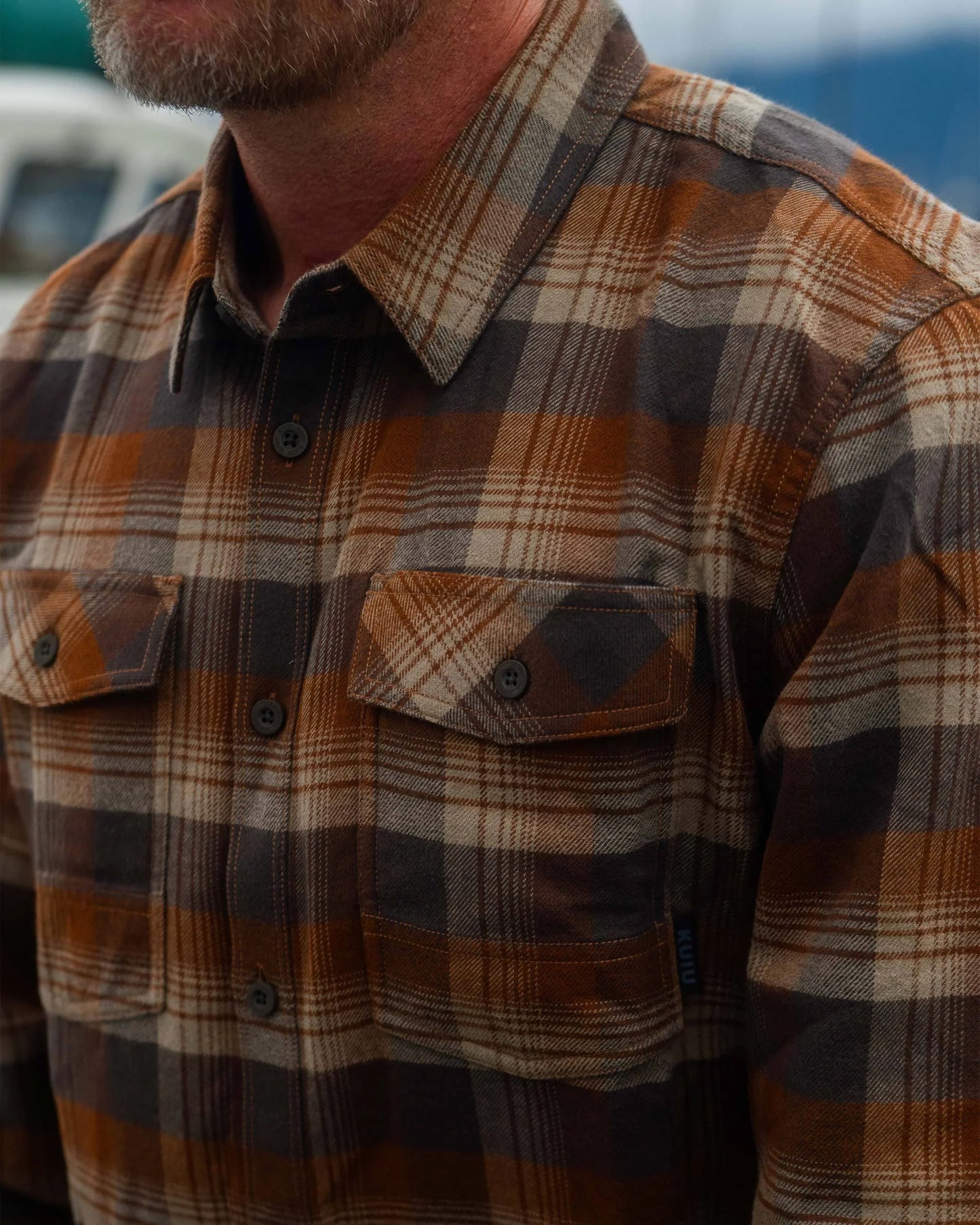 Field Flannel Shirt | Steel Blue Blockline