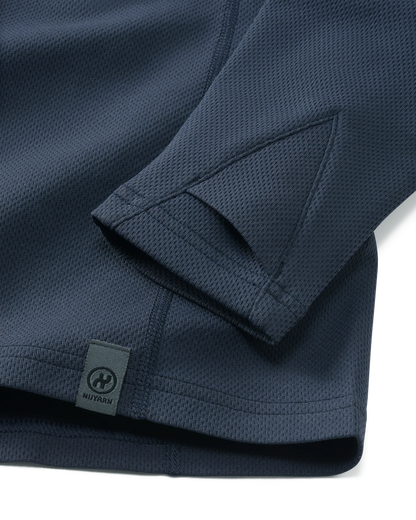 PRO Merino 200 Zip-T Hoodie | Steel Blue