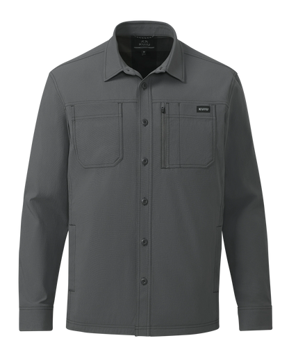 Motive Flannel Lined Shirt Jacket | Gunmetal