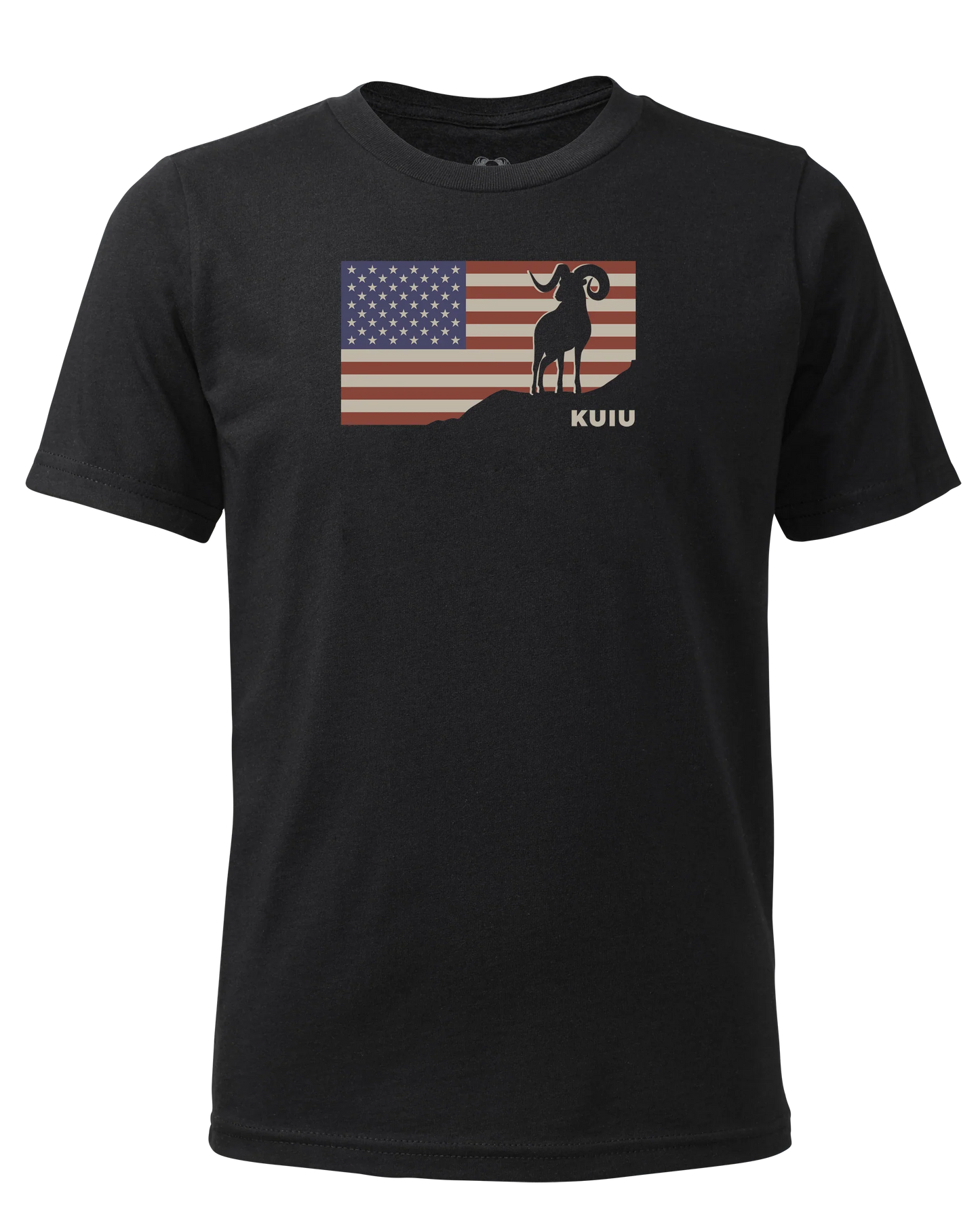 Youth Ram Flag T-Shirt | Black