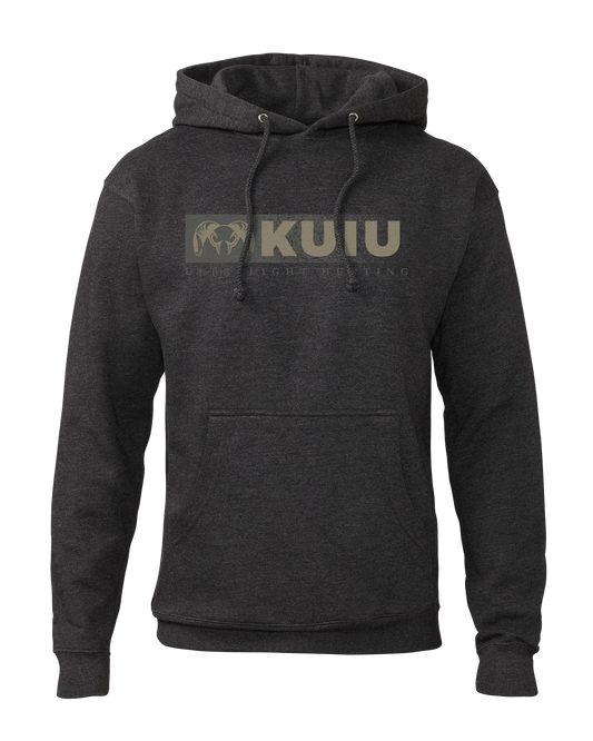 KUIU Distressed Logo Hoodie | Charcoal